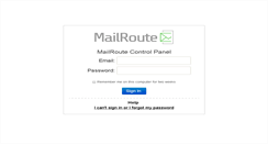 Desktop Screenshot of admin.mailroute.net